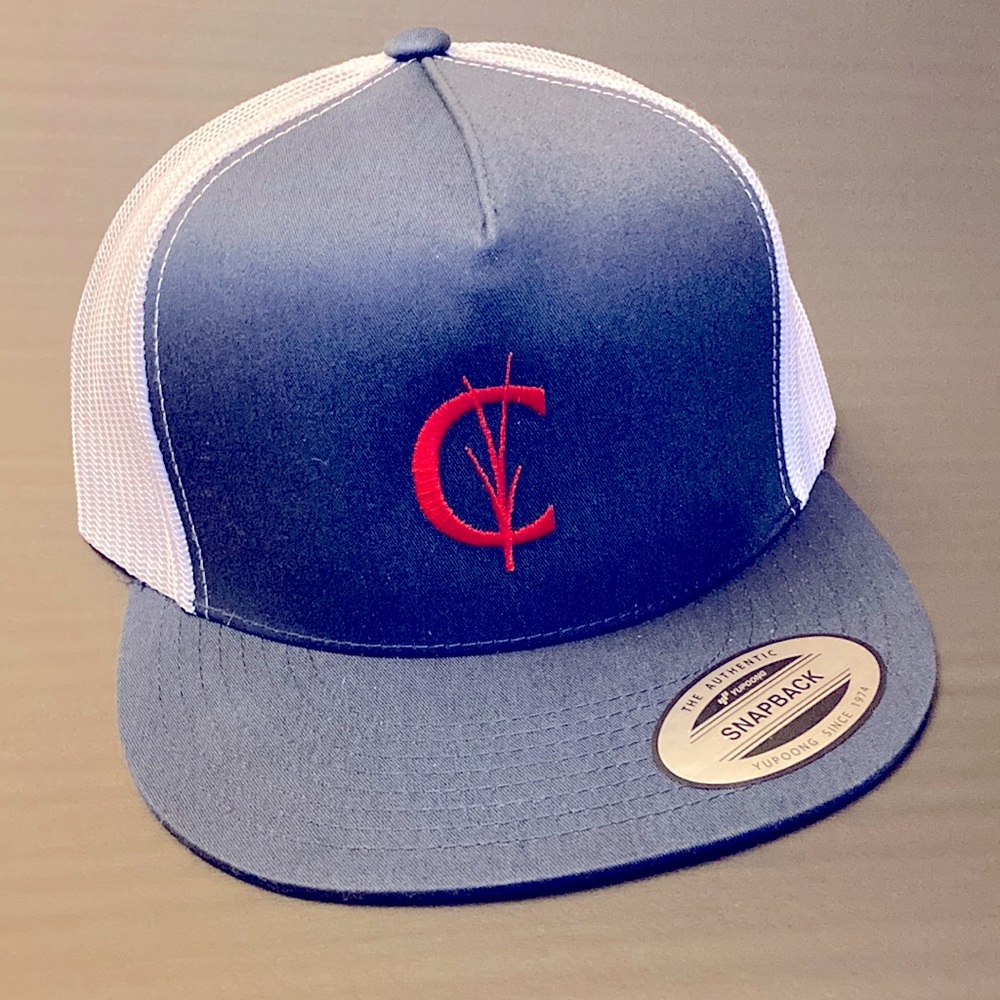 Criquet Classic Trucker Hat, Navy/White